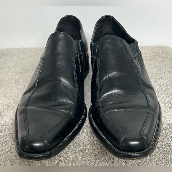 Donald J Pliner Black Leather Loafers Size 8M Made In Italy main image 6